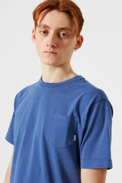 Store Hugo Tee Plain Blue Men T-Shirts