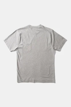 Hot Hugo Tee Plain Grey Melange Men T-Shirts