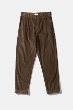Cheap Jorge Pants Plain Brown Men Trousers