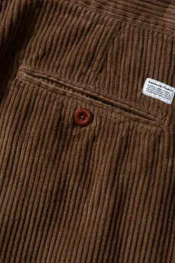 Cheap Jorge Pants Plain Brown Men Trousers
