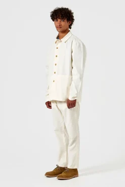 Shop Lab Jacket Plain Off White Men Outerwear