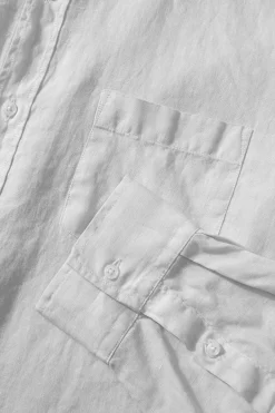 Online Linen Shirt Plain White Men Shirts