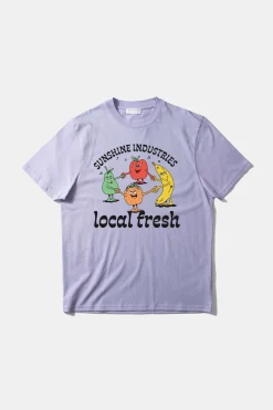 New Local Fresh Plain Purple Men T-Shirts