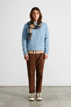 Shop Marvin Pants Plain Brown Men Trousers