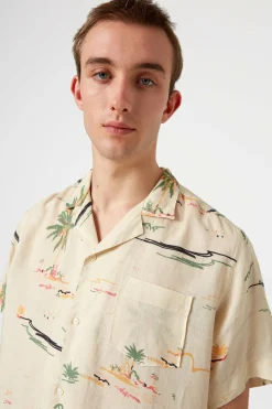 Best Matt Short Sleeve Plain Off White Men Shirts