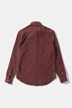 Store Microcord Shirt Plain Brick Men Shirts