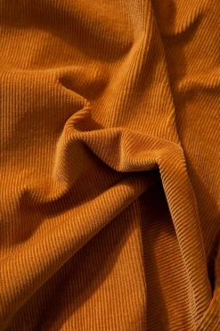 Fashion Microcord Shirt Plain Brown Men Shirts