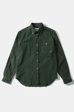 Online Microcord Shirt Plain Dk Green Men Shirts