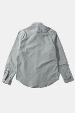 Shop Microcord Shirt Plain Grey Men Shirts
