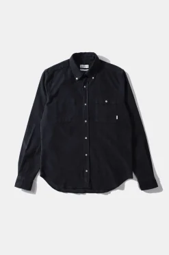 Best Sale Microcord Shirt Plain Navy Men Shirts