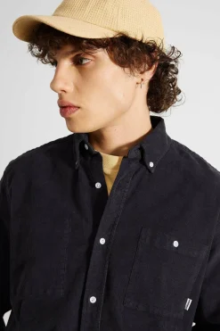 Best Sale Microcord Shirt Plain Navy Men Shirts