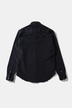 Best Sale Microcord Shirt Plain Navy Men Shirts