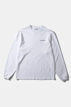 Fashion Mini Logo Ls Plain White Men T-Shirts