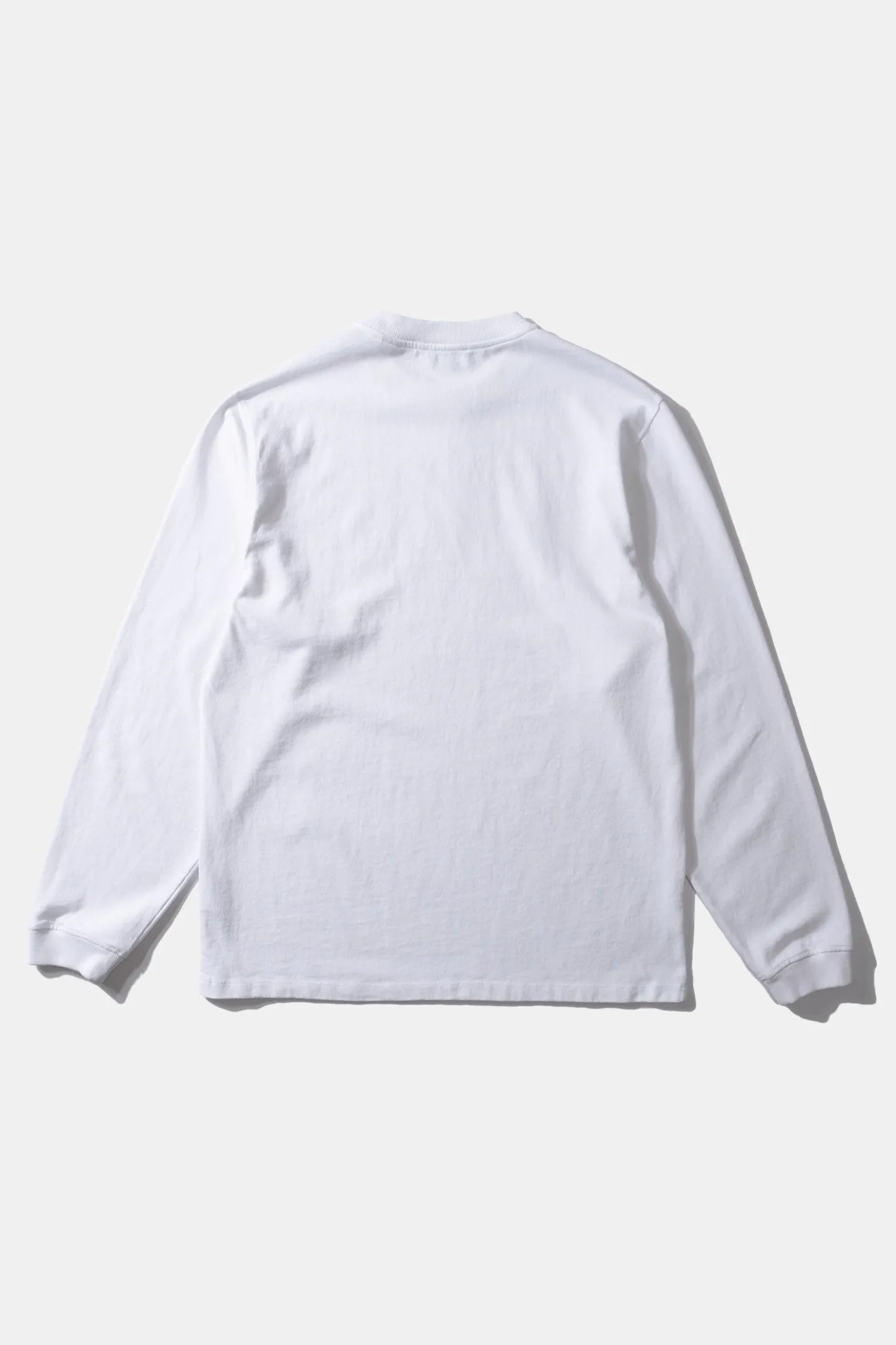 Fashion Mini Logo Ls Plain White Men T-Shirts
