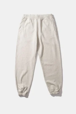 New Mini Logo Pants Plain Light Grey Men Trousers