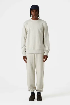 New Mini Logo Pants Plain Light Grey Men Trousers