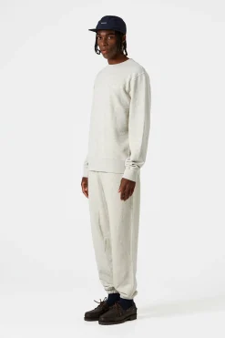 New Mini Logo Pants Plain Light Grey Men Trousers