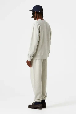New Mini Logo Pants Plain Light Grey Men Trousers