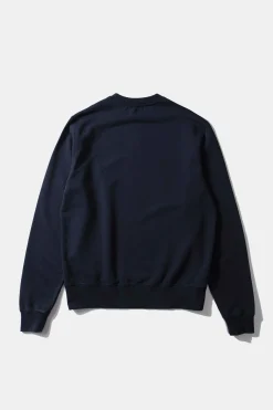 Hot Mini Logo Sw Plain Navy Men Sweatshirts