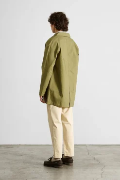 Store Morning Coat Plain Olive Men Outerwear