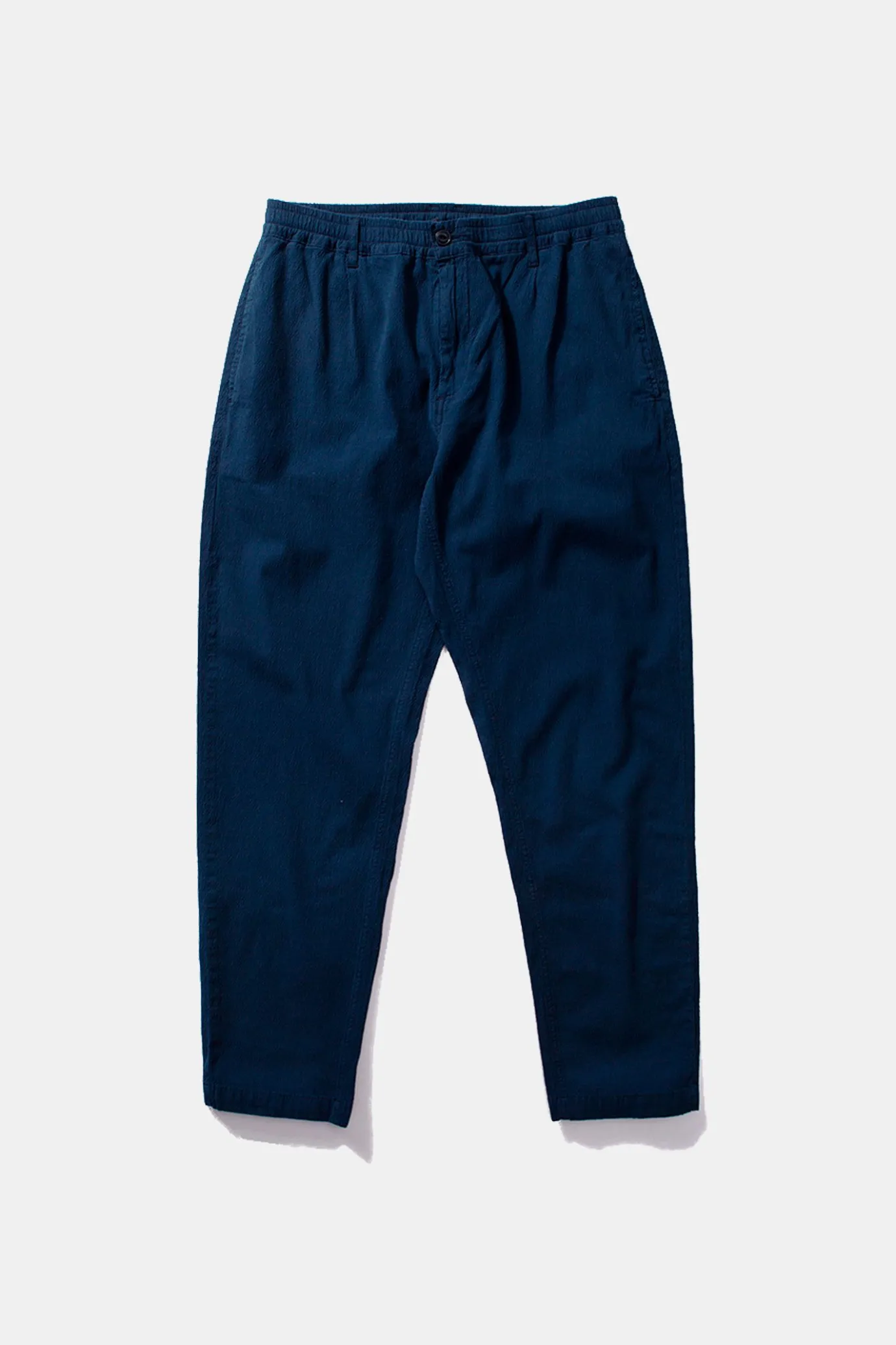 Store Murano Seersucker Pants Plain Navy Men Trousers