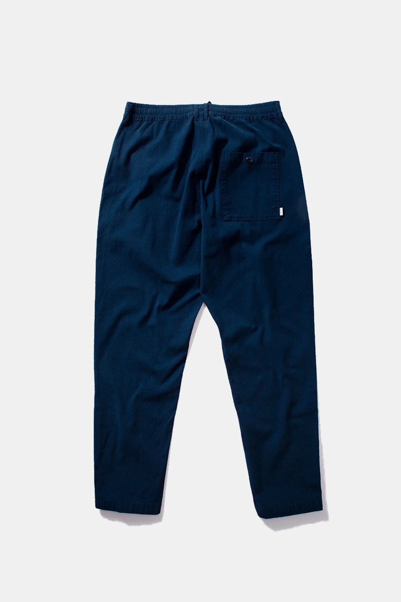 Store Murano Seersucker Pants Plain Navy Men Trousers