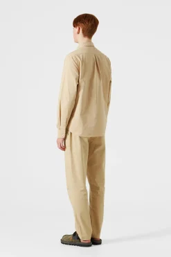 Online Muse Shirt Plain Tan Men Shirts
