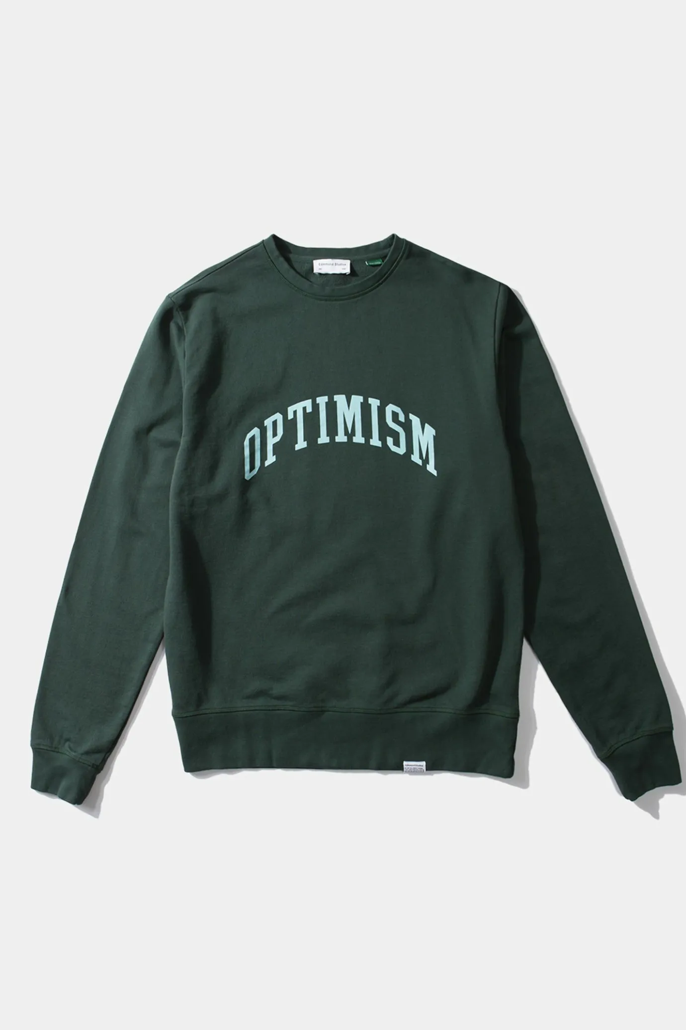 Shop Optimism Plain Dk Green Men Sweatshirts