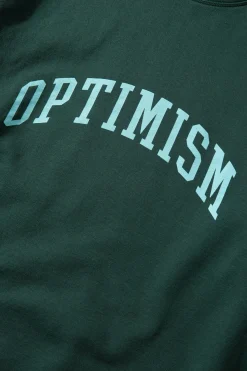 Shop Optimism Plain Dk Green Men Sweatshirts