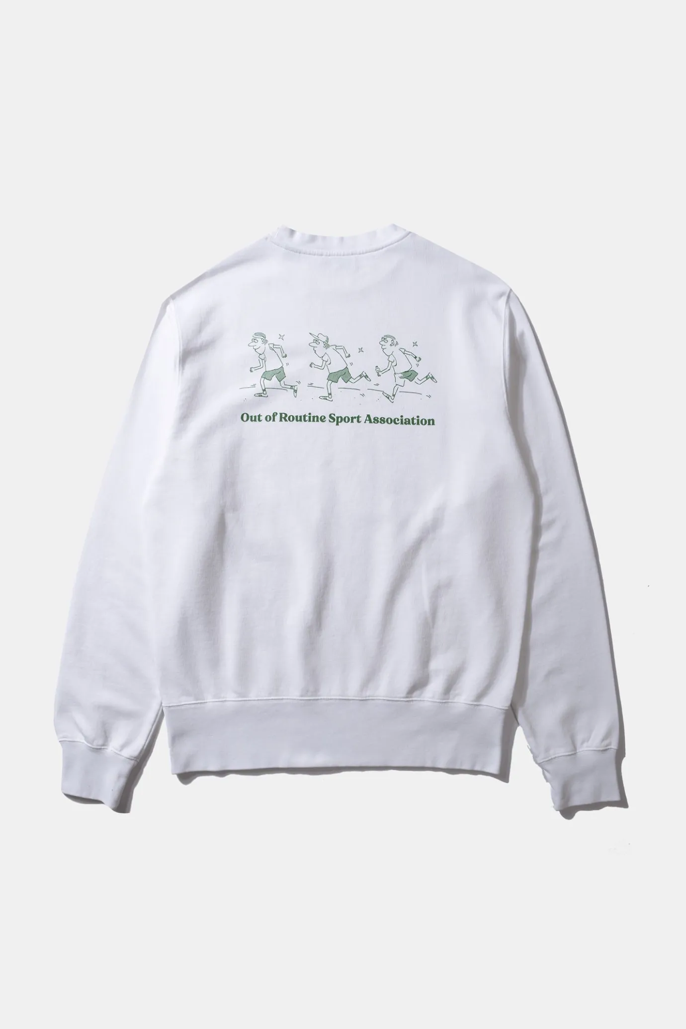 New Out Of Routine Plain White Men Sweatshirts