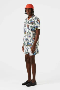 Clearance Paradise Classic Plain Off White Men Swimwear