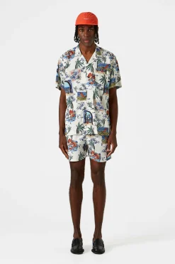 Fashion Paradise Short Sleeve Plain White Men Shirts