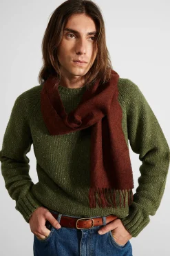 Clearance Paris Sweater Plain Olive Men Knitwear
