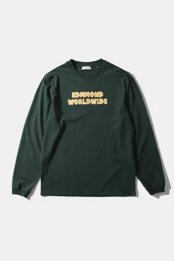 Clearance Puff Ls Plain Dk Green Men T-Shirts