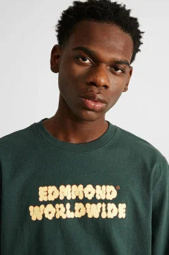 Clearance Puff Ls Plain Dk Green Men T-Shirts