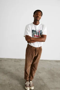 New Raffel Plain White Men T-Shirts
