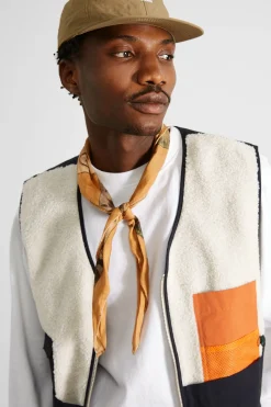 Discount Shearling Vest Plain Off White Men Outerwear