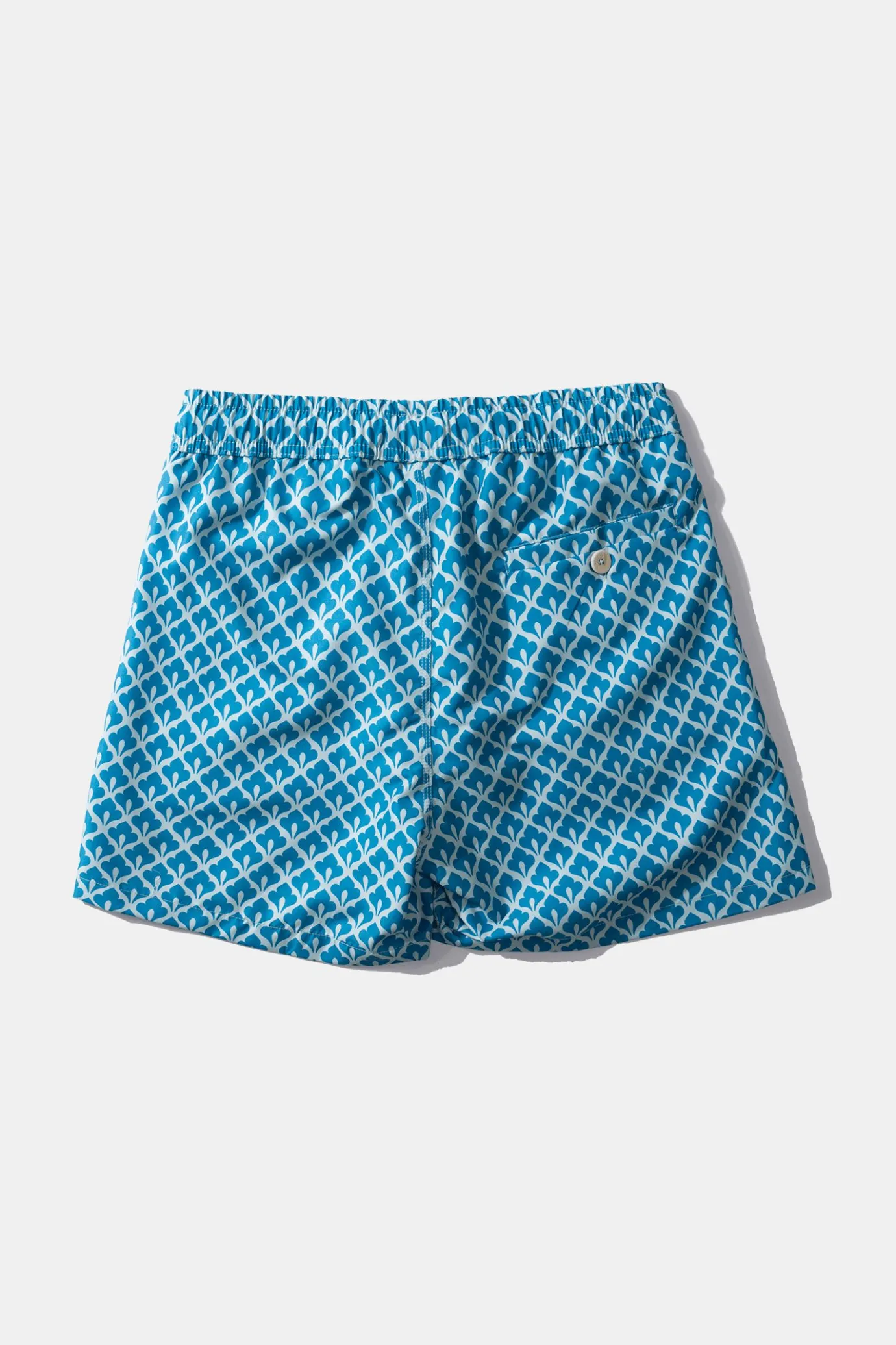 Best Sale Shell Classic Plain Blue Men Swimwear