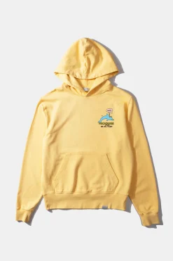 Shop Shelly Hoodie Plain Light Yellow Men Sweatshirts