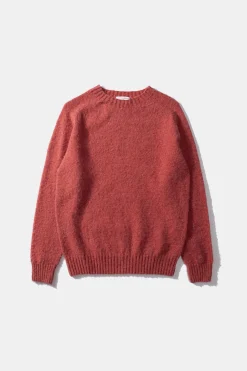 Store Shetland Sweater Plain Salmon Men Knitwear