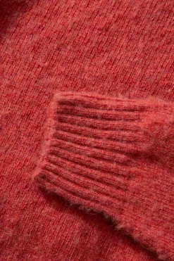 Store Shetland Sweater Plain Salmon Men Knitwear