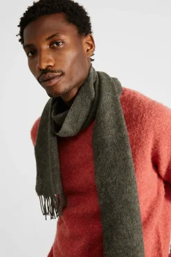 Store Shetland Sweater Plain Salmon Men Knitwear
