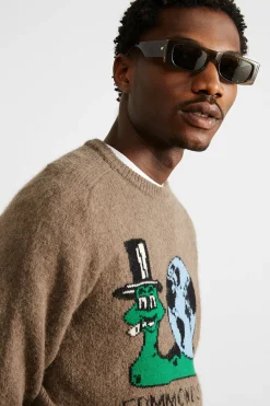 Discount Slow Rythms Plain Copper Men Knitwear