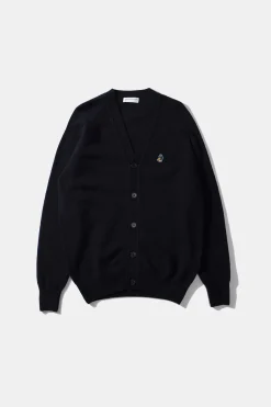 Fashion Special Duck Cardigan Plain Navy Men Knitwear