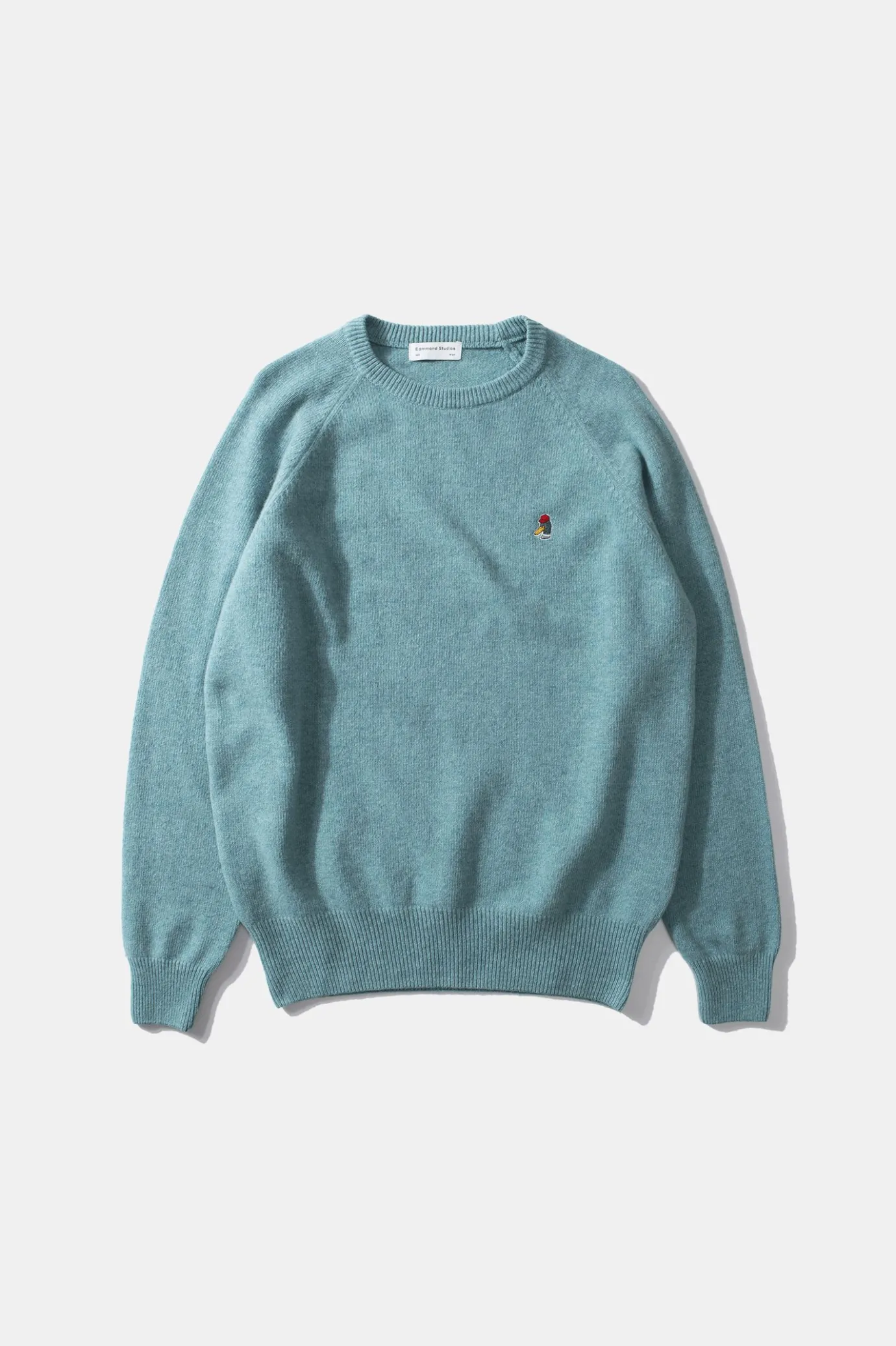 Online Special Duck Sweater Plain Turquoise Men Knitwear