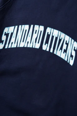 Hot Standard Plain Navy Men Sweatshirts