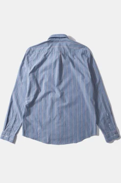 Cheap Striped Blue Red Shirt Plain Blue Men Shirts