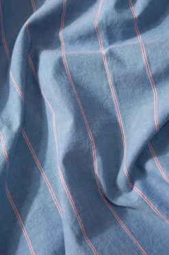 Cheap Striped Blue Red Shirt Plain Blue Men Shirts