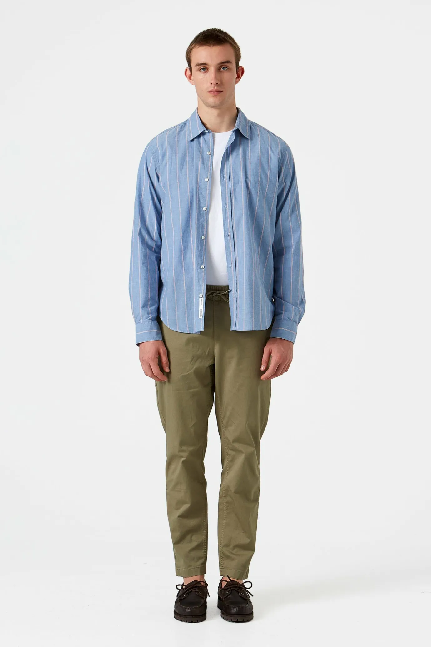 Cheap Striped Blue Red Shirt Plain Blue Men Shirts