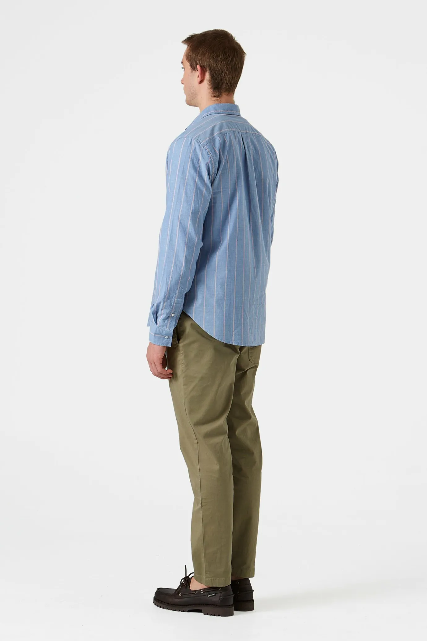 Cheap Striped Blue Red Shirt Plain Blue Men Shirts